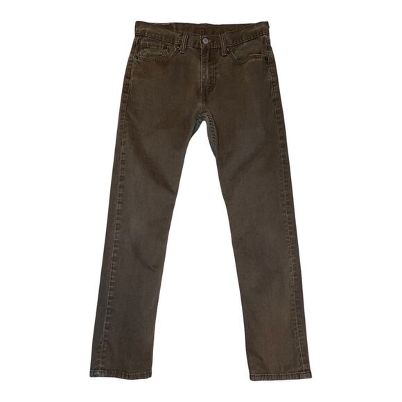 Levi's 502 Men's Straight Jeans‎ W29 L30 Brown Denim Zipper Fly - Picture 1 of 7